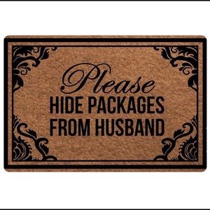 NEW: Please Hide Packages from Husband Doormat🚪